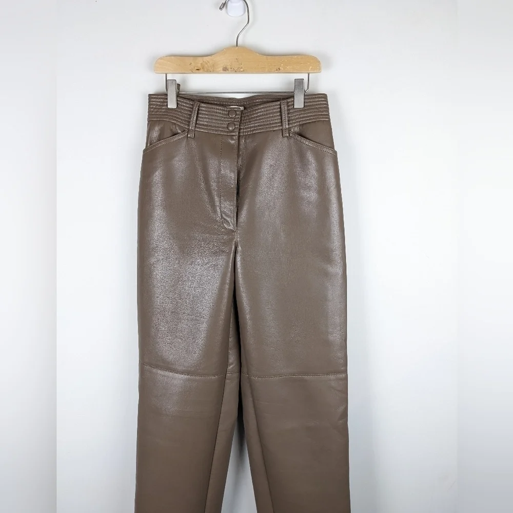 039 . Wilfred Funk Pant Faux Leather High Rise Size 6 - Picture 10 of 12